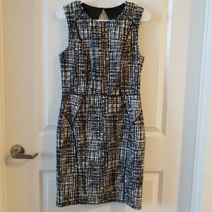H&M Classy Alligator print black and white dress